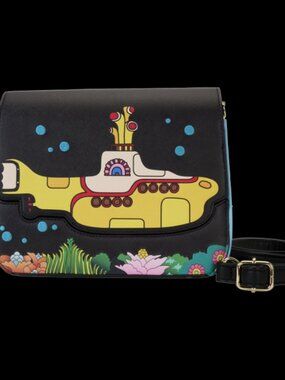 The Beatles - Yellow Submarine 7" Faux Leather Crossbody Bag by Loungefly